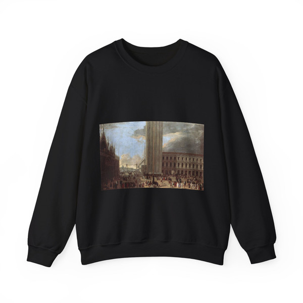 CARLEVARIS, Luca - Piazza San Marco with Jugglers (Artwork) Crewneck Sweatshirt