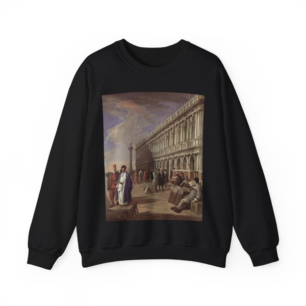 CARLEVARIS, Luca - The Piazzetta and the Library (Artwork) Crewneck Sweatshirt