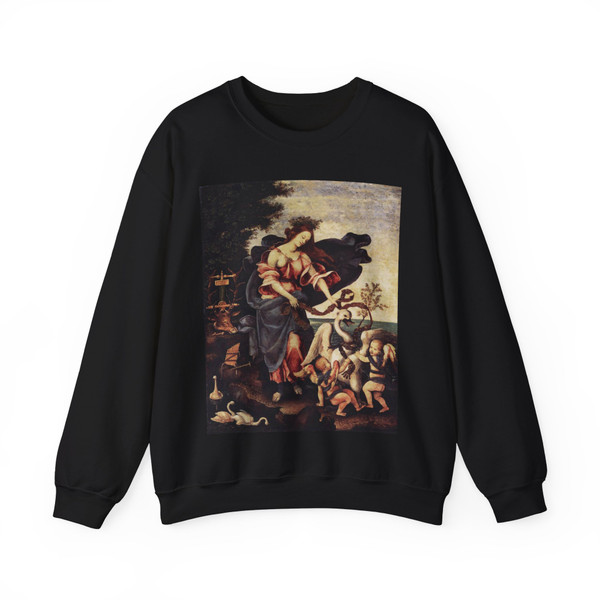 LIPPI, Filippino  - Allegory of Music or Erato (Artwork) Crewneck Sweatshirt