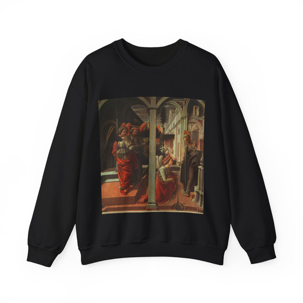 LIPPI, Fra Filippo - The Annunciation 2 (Artwork) Crewneck Sweatshirt