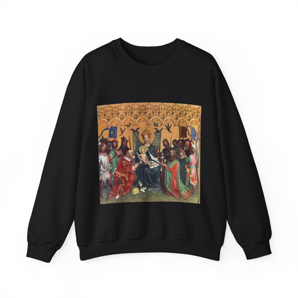 LOCHNER, Stefan - Adoration of the Magi (Artwork) Crewneck Sweatshirt