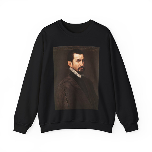 MOR VAN DASHORST, Anthonis - Portrait of Hubert Goltzius (Artwork) Crewneck Sweatshirt