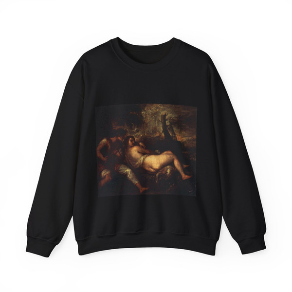 TIZIANO Vecellio - Shepherd and Nymph (Artwork) Crewneck Sweatshirt