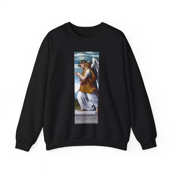 MORETTO da Brescia - An Adoring Angel (Artwork) Crewneck Sweatshirt