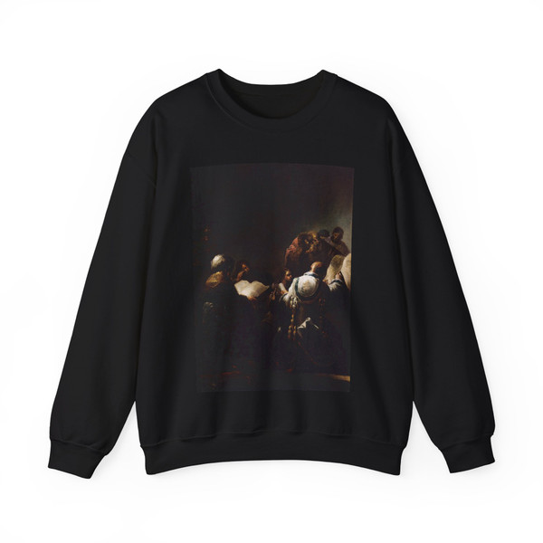 BRAMER, Leonaert - Paintings - Christ among the Doctors (Artwork) Crewneck Sweatshirt