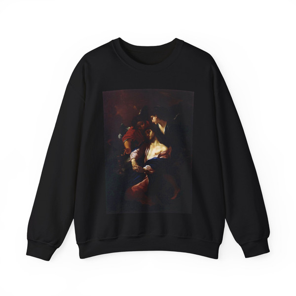 BRANDI, Giacinto - Christ in the Garden of Gethsemane (Artwork) Crewneck Sweatshirt