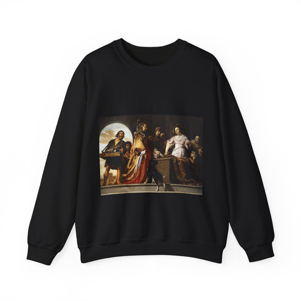 BRAY, Jan de - The Discovery of Achilles among the Daughters of Lycomedes (Artwork) Crewneck Sweatshirt