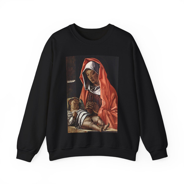 BONSIGNORI, Francesco - Virgin with Child (Artwork) Crewneck Sweatshirt