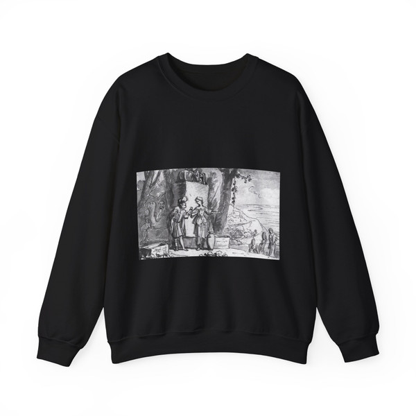 BRAY, Salomon de - Eliezer and Rebecca2 (Artwork) Crewneck Sweatshirt