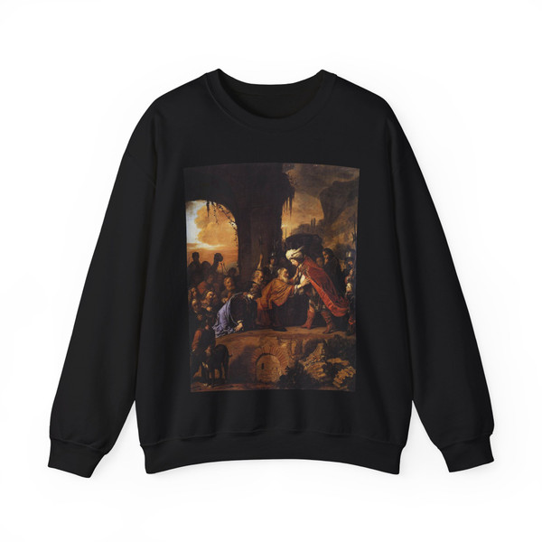BRAY, Salomon de - Joseph Receives His Father and Brothers in Egypt (Artwork) Crewneck Sweatshirt