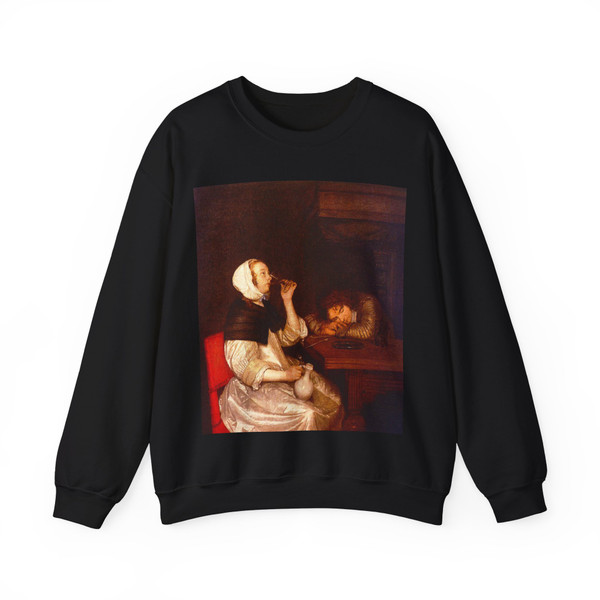 BORCH, Gerard ter - Drink (Artwork) Crewneck Sweatshirt