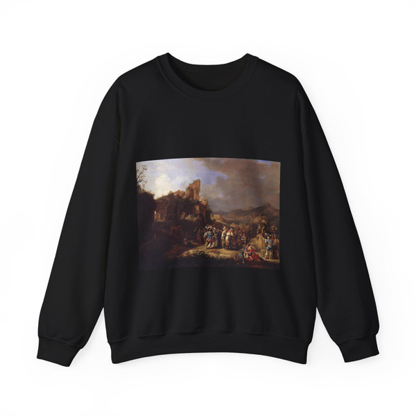 BREENBERGH, Bartholomeus - The Preaching of St John the Baptist (Artwork) Crewneck Sweatshirt