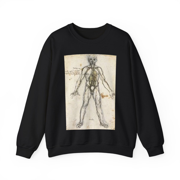 LEONARDO da Vinci - Heartlungsarteries (Artwork) Crewneck Sweatshirt