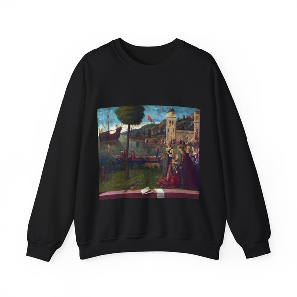 CARPACCIO, Vittore - The Departure of Ceyx (Artwork) Crewneck Sweatshirt