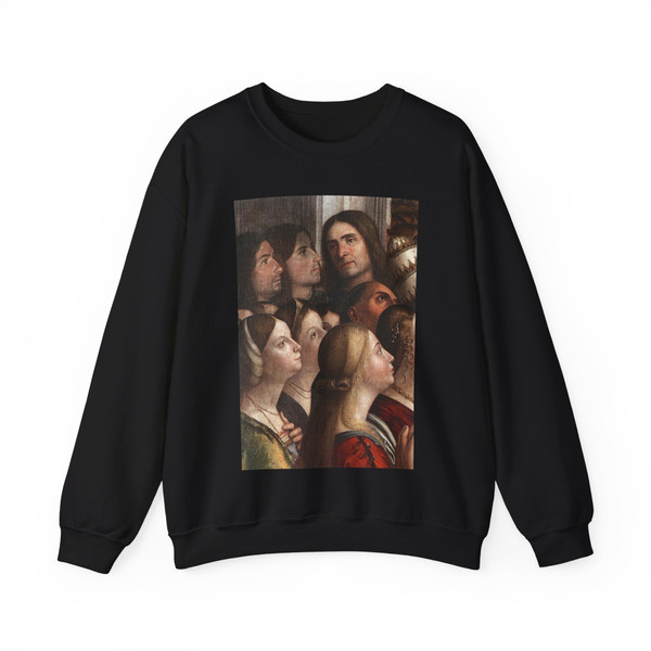 CARPACCIO, Vittore - Apotheosis of St Ursula (detail) (Artwork) Crewneck Sweatshirt