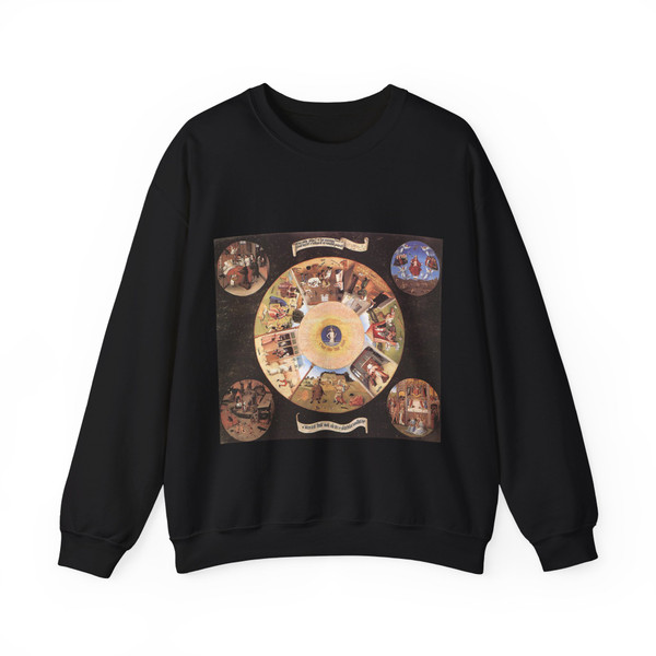 BOSCH, Hieronymus - The Seven Deadly Sins (Artwork) Crewneck Sweatshirt