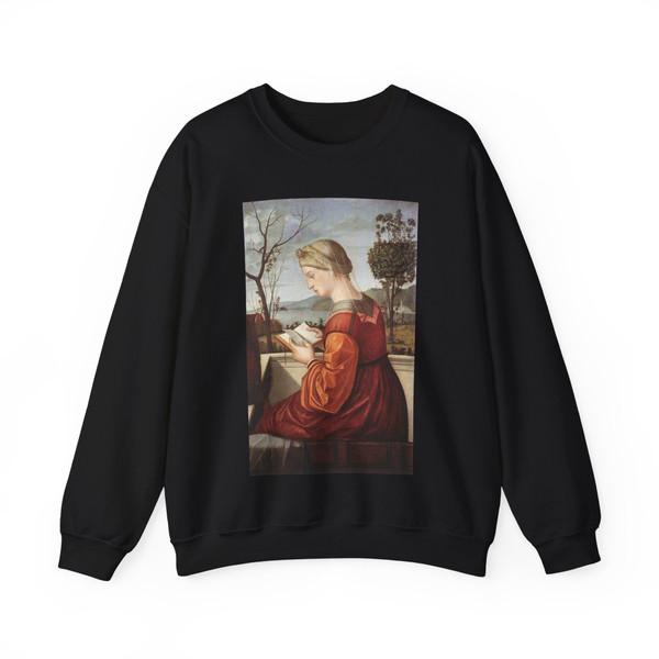 CARPACCIO, Vittore - The Virgin Reading (Artwork) Crewneck Sweatshirt