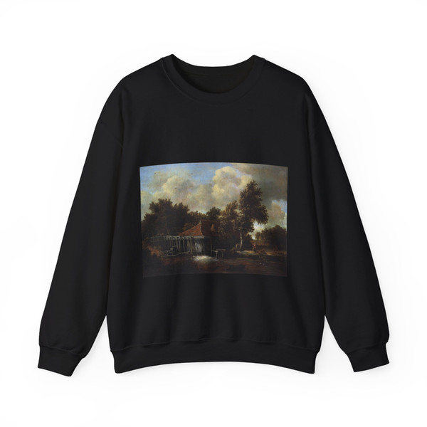 HOBBEMA, Meyndert - A Watermill (Artwork) Crewneck Sweatshirt