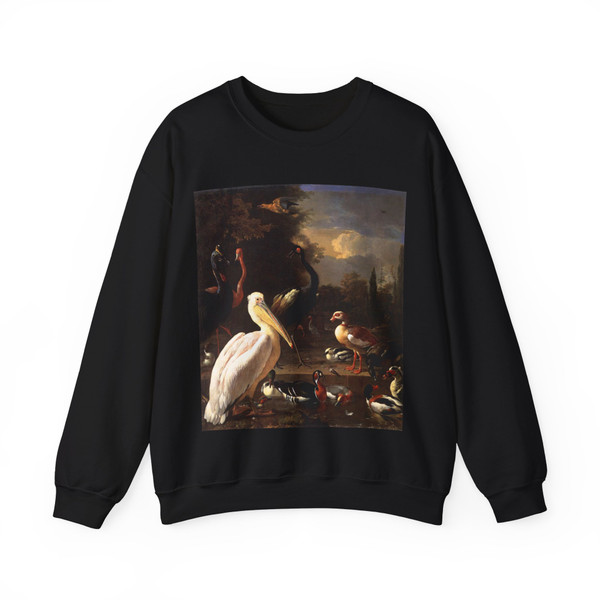 HONDECOETER, Melchior d' - The Floating Feather (Artwork) Crewneck Sweatshirt