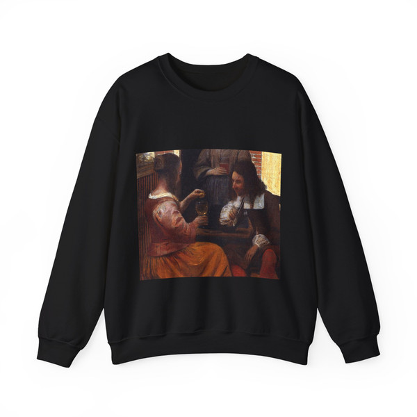 HOOCH, Pieter de - Village House (detail) (Artwork) Crewneck Sweatshirt