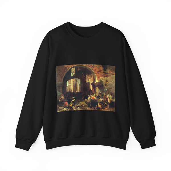 BIERSTADT, Albert - The Arch of Octavius (Artwork) Crewneck Sweatshirt