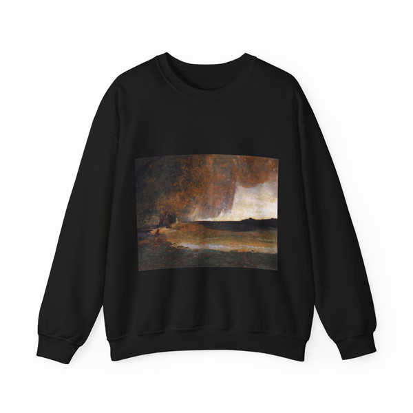BLECHEN, Karl - The Bay of Rapallo (Artwork) Crewneck Sweatshirt