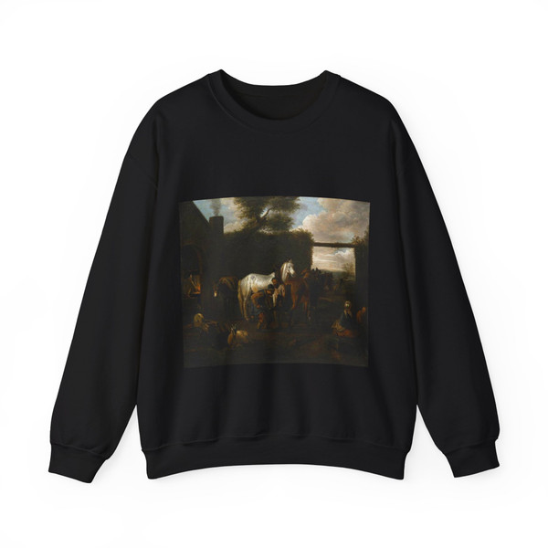 BLOEMEN, Pieter van - At the Forge (Artwork) Crewneck Sweatshirt