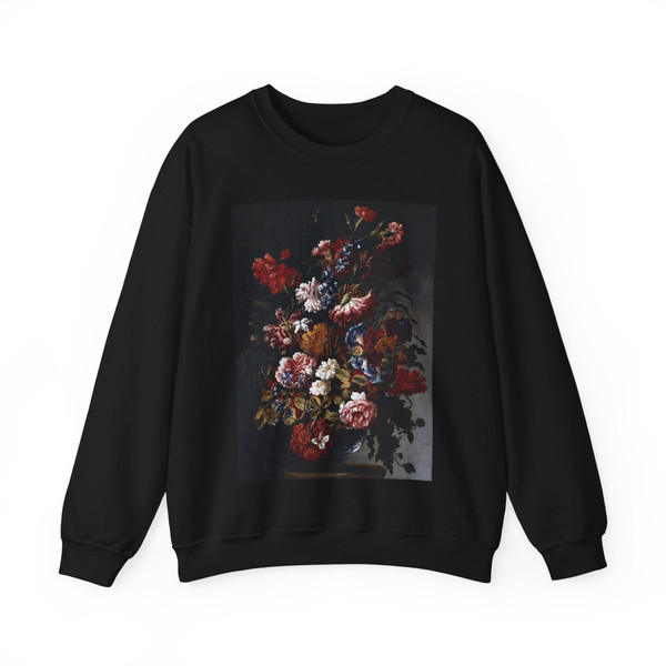 PORPORA, Paolo - Still-Life of Flowers (Artwork) Crewneck Sweatshirt