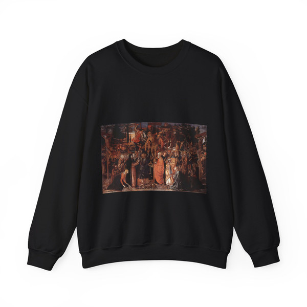 GOZZOLLI, Benozzo - Descent from the Cross (Artwork) Crewneck Sweatshirt