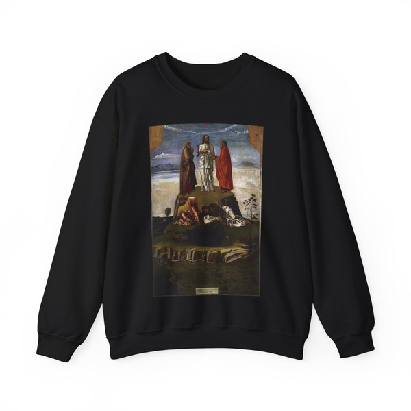 BELLINI, Giovanni - 1459 - Transfiguration of Christ (Artwork) Crewneck Sweatshirt