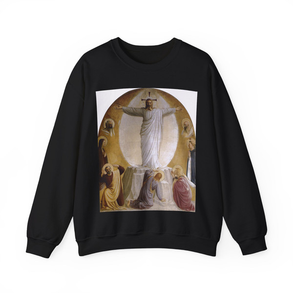 ANGELICO, Fra - upper floor cells - Transfiguration (Artwork) Crewneck Sweatshirt