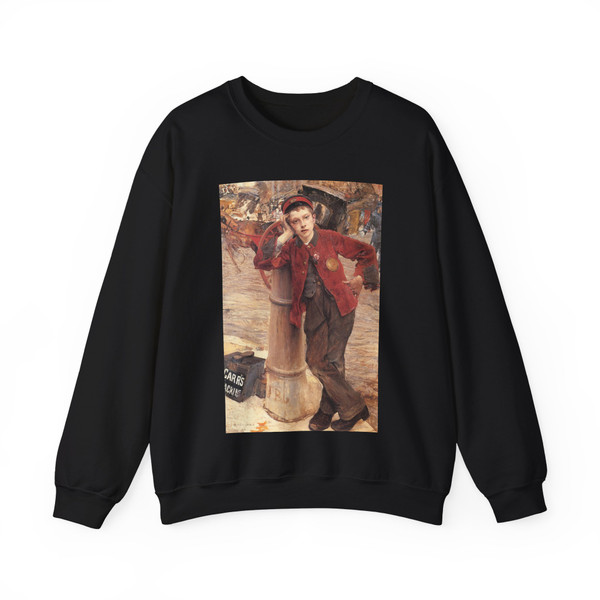 Bastien-Lepage , Jules - The London Bootblack (Artwork) Crewneck Sweatshirt