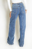 Wide Leg Dad Jeans in Mid Blue