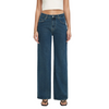 Straight Wide Leg Denim Blue Jeans