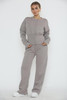 Button Up Grey Sweatshirt Tracksuit Co Ord