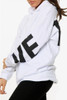 White Vetemants Slogan Print Oversized Hoodie
