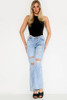 Ripped Wide Leg Jeans