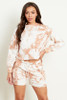 Tie Dye Sweat Top and Shorts Co Ord Set