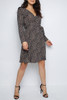 Leopard Midi Wrap Dress