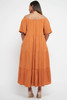 Tiered Maxi Dress - Rusty Orange - back