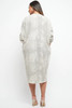 Snake Print Twisted Front Midi Dress - back