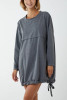 Grey Oversized Sweatshirt Dress