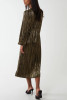 Crinkled Gold Midi Dress back