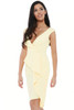 Yellow Peplum Midi Dress
