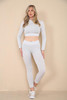 Cropped Half Zip Top and Legging Co Ord