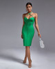 Green Bustier Corset Dress