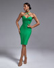 Green Bustier Corset Dress