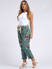Floral Print Linen Trouser