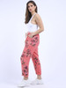 Floral Printed Linen Cropped Trouser