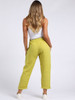 Mustard Plain Linen Trouser